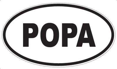 POPA - Oval Sticker