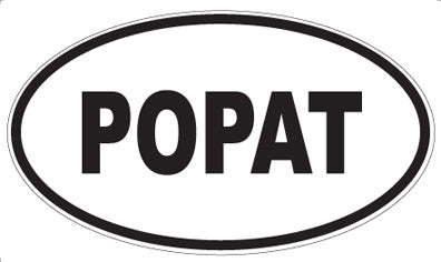 POPAT - Oval Sticker