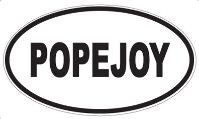 POPEJOY - Oval Sticker
