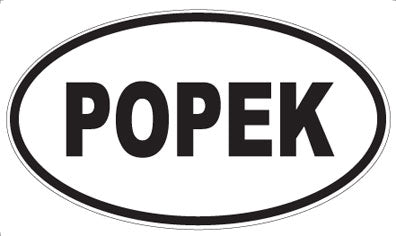 POPEK - Oval Sticker