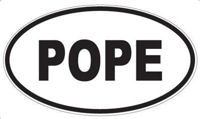 POPE - Oval Magnet