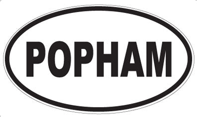 POPHAM - Oval Sticker