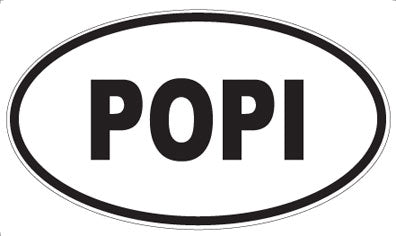 POPI - Oval Sticker