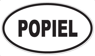 POPIEL - Oval Sticker