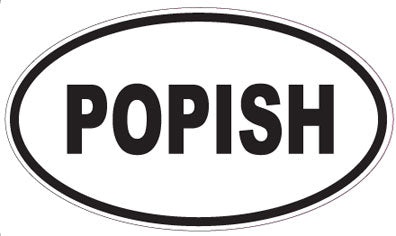 POPISH - Oval Sticker