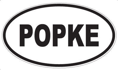 POPKE - Oval Sticker