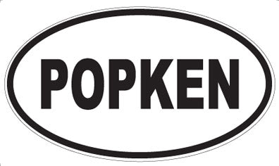 POPKEN - Oval Sticker