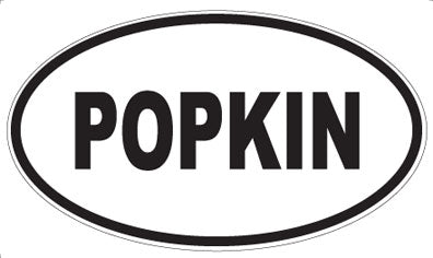 POPKIN - Oval Sticker