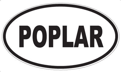 POPLAR - Oval Magnet