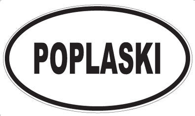POPLASKI - Oval Sticker