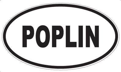 POPLIN - Oval Magnet