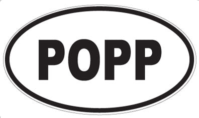 POPP - Oval Sticker