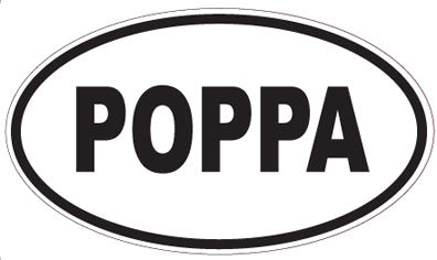 POPPA - Oval Magnet