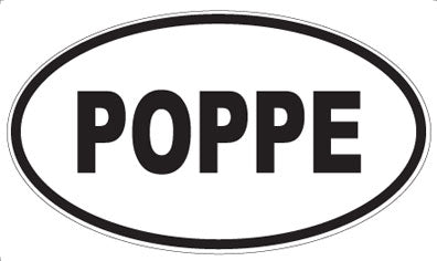 POPPE - Oval Sticker