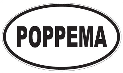 POPPEMA - Oval Sticker