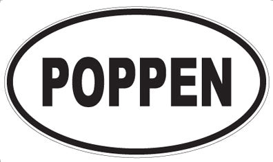 POPPEN - Oval Sticker