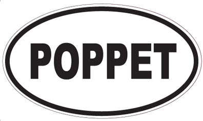 POPPET - Oval Sticker