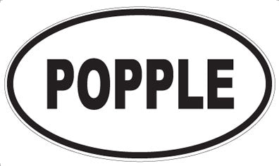 POPPLE - Oval Magnet