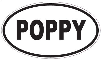 POPPY - Oval Magnet