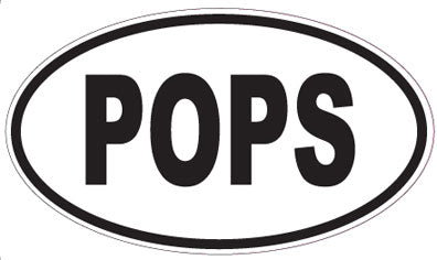 POPS - Oval Sticker
