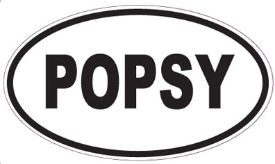 POPSY - Oval Sticker