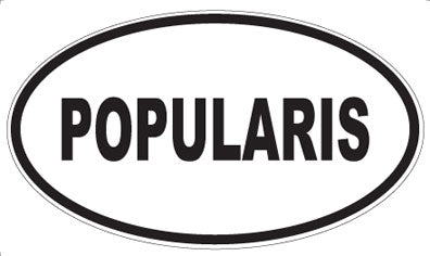 POPULARIS - Oval Sticker