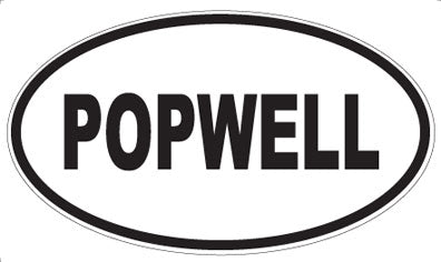 POPWELL - Oval Sticker