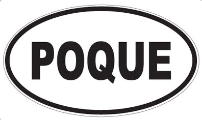 POQUE - Oval Sticker