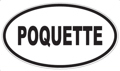 POQUETTE - Oval Sticker