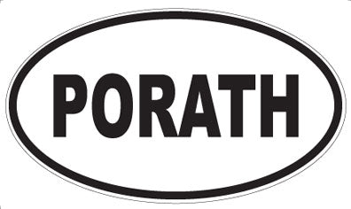 PORATH - Oval Sticker