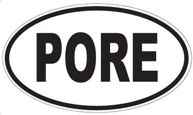 PORE - Oval Sticker