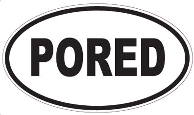 PORED - Oval Sticker