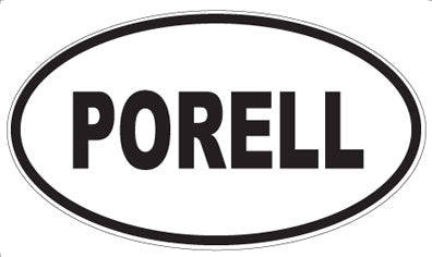 PORELL - Oval Sticker