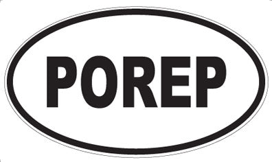 POREP - Oval Sticker