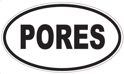 PORES - Oval Sticker