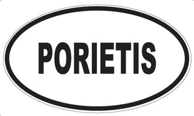 PORIETIS - Oval Sticker