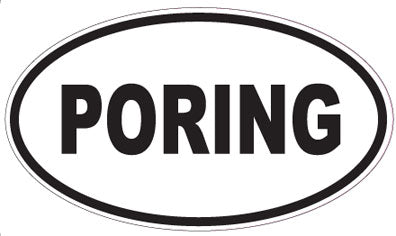 PORING - Oval Sticker