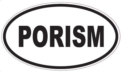PORISM - Oval Sticker