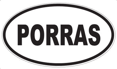 PORRAS - Oval Sticker