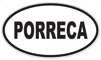 PORRECA - Oval Sticker