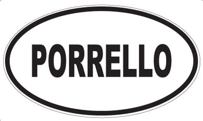 PORRELLO - Oval Sticker