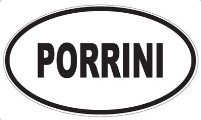 PORRINI - Oval Sticker