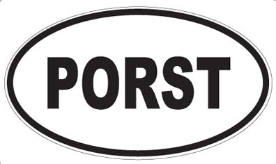 PORST - Oval Sticker