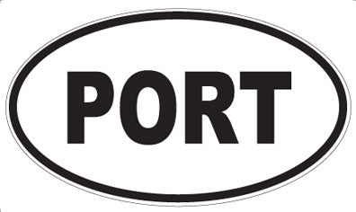 PORT - Oval Sticker