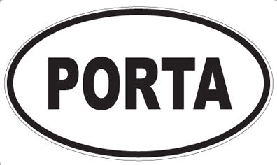 PORTA - Oval Sticker