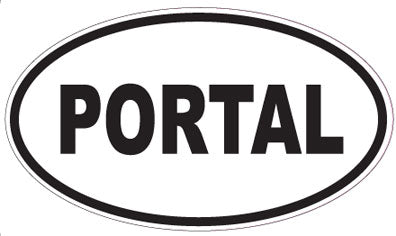 PORTAL - Oval Sticker