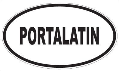PORTALATIN - Oval Sticker