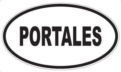 PORTALES - Oval Sticker