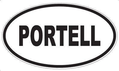 PORTELL - Oval Sticker
