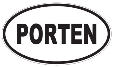 PORTEN - Oval Sticker